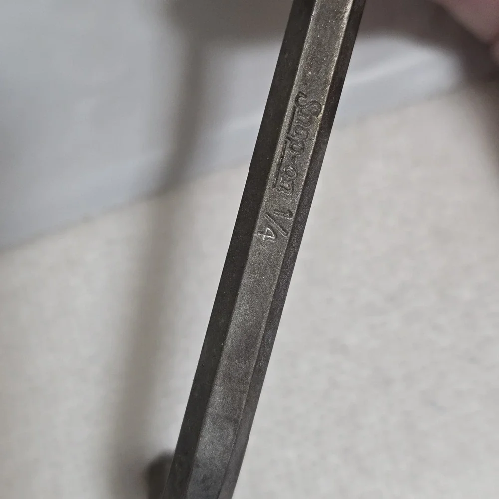 VTG Snap-on SAE Hex Key Allen‎ Wrench Set 3/8–7/64 USA Red Metal Case Missing 1